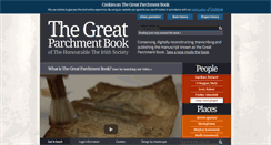 Desktop Screenshot of greatparchmentbook.org