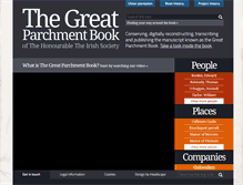 Tablet Screenshot of greatparchmentbook.org